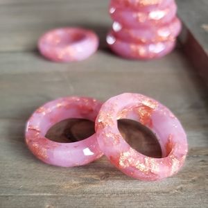 Handmade Sweet Lavender Copper Resin Ring